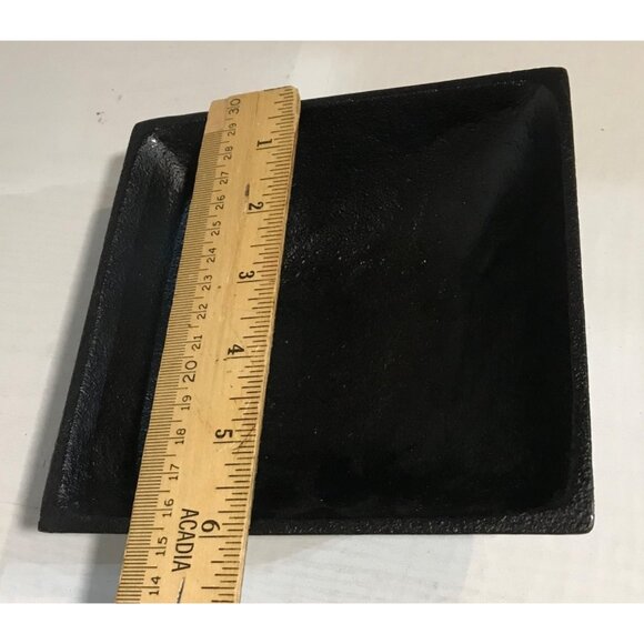 Black Cast Iron Square Bowl 6" x 6" 47 & Main - Picture 6 of 7